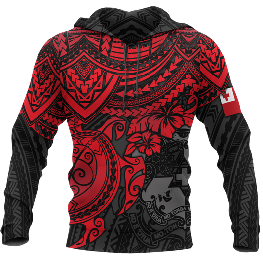 Tonga in My Heart Polynesian Tattoo Style 3D Printed Shirts TT0025-Apparel-TT-Hoodie-S-Vibe Cosy™