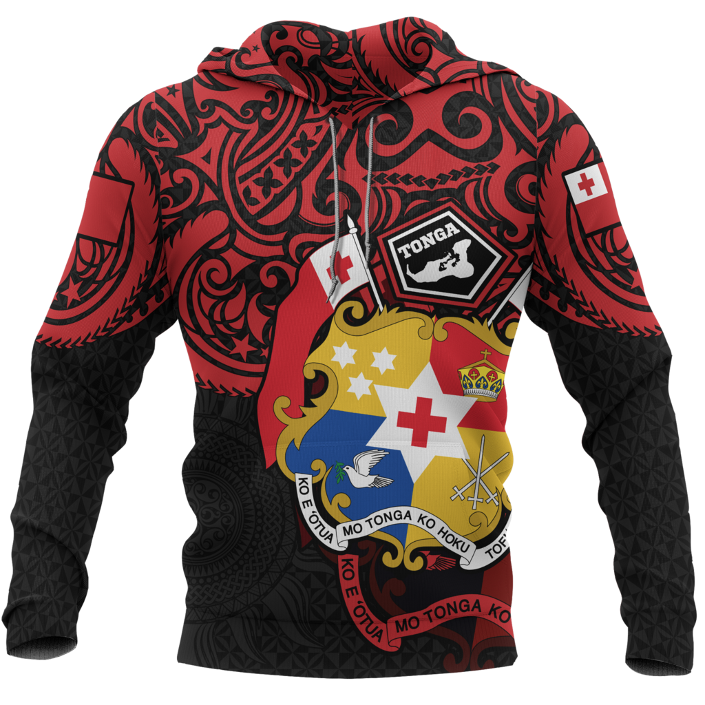 Tonga in My Heart Polynesian Tattoo Style 3D Printed Shirts TT0030-Apparel-TT-Hoodie-S-Vibe Cosy™