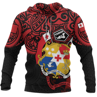 Tonga in My Heart Polynesian Tattoo Style 3D Printed Shirts TT0030-Apparel-TT-Hoodie-S-Vibe Cosy™