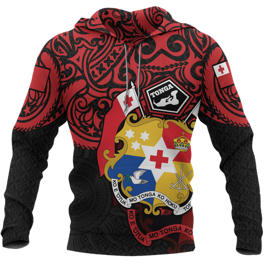 Tonga in My Heart Polynesian Tattoo Style 3D Printed Shirts TT0030-Apparel-TT-Hoodie-S-Vibe Cosy™
