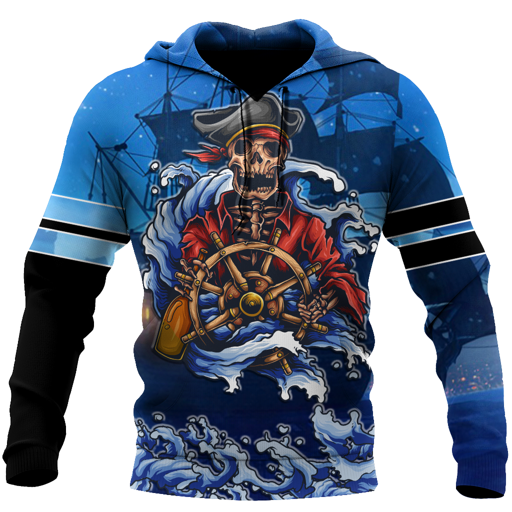 Love Skull pirates 3D all over printed for man and women QB06092001-Apparel-PL8386-Hoodie-S-Vibe Cosy™