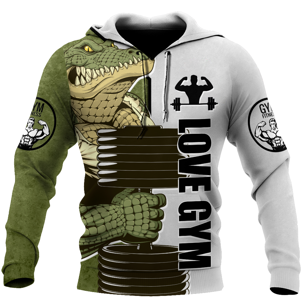 Gym Crocodile 3d all over printed for man and women QB05302001-Apparel-PL8386-Hoodie-S-Vibe Cosy™