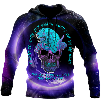 Blue Jaguar Love Skull and Tattoos tanktop & legging outfit for women QB05262004-Apparel-PL8386-Hoodie-S-Vibe Cosy™
