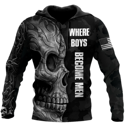Love Skull tattoos balck 3D all over printed for man and women QB06062002-Apparel-PL8386-Hoodie-S-Vibe Cosy™
