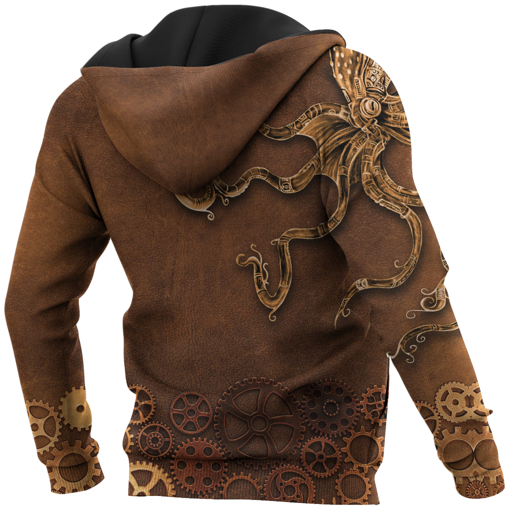 Octopus Steampunk Mechanic All Over Printed Hoodie For Men and Women DD11102002CL-NDD