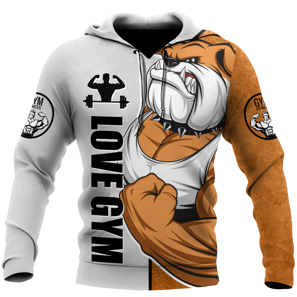 Gym dog 3d all over printed for man and women QB05292003-Apparel-PL8386-Hoodie-S-Vibe Cosy™