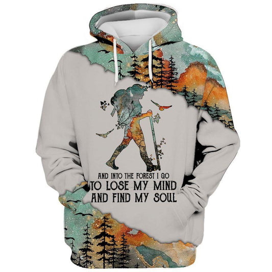 Hippie Camping Into The Forest I Go 3D All Over Printed Unisex Shirts