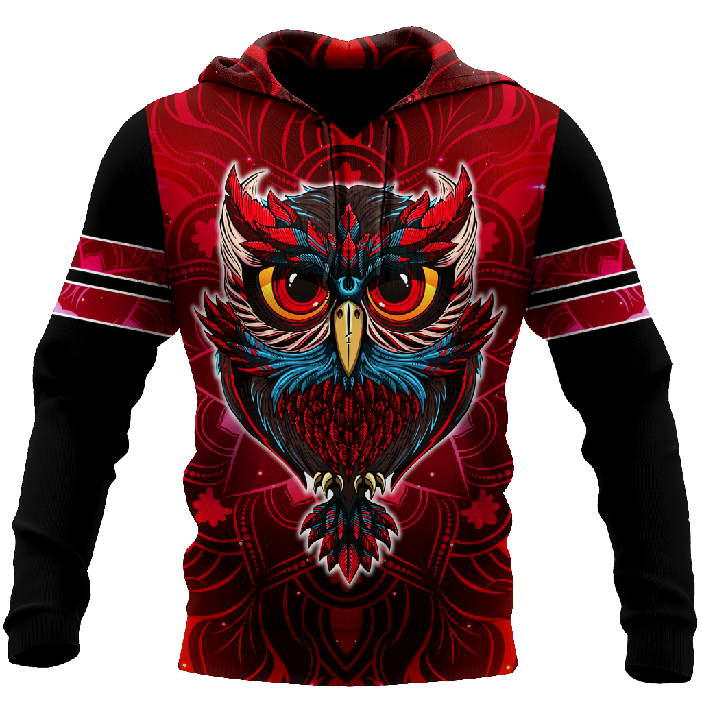 Owl 3d hoodie shirt for men and women QB05132003-Apparel-HG-Hoodie-S-Vibe Cosy™