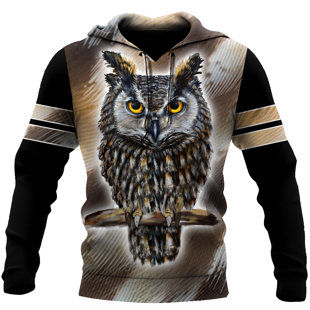 Owl 3d hoodie shirt for men and women QB05162001-Apparel-HG-Hoodie-S-Vibe Cosy™