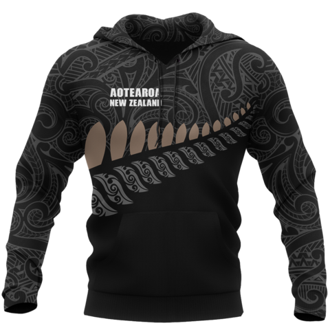 Aotearoa New Zealand Pullover Hoodie-Apparel-Khanh Arts-Hoodie-S-Vibe Cosy™