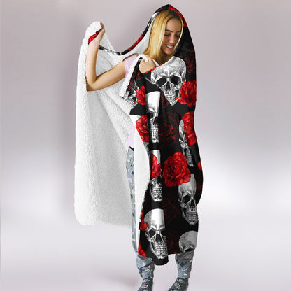 Sugar Skull Hooded Blanket DA08152020