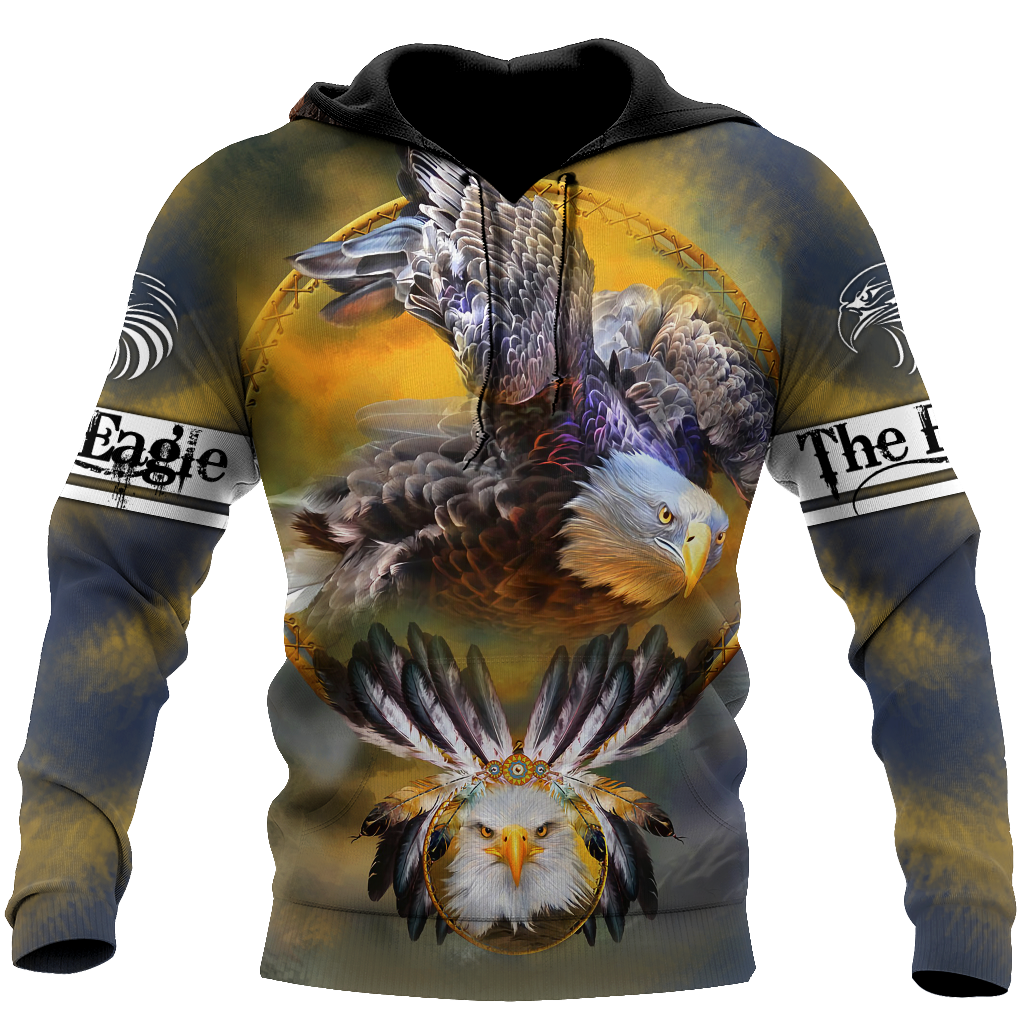 Eagle 3D All Over Printed Shirts For Men & Women-Apparel-TA-Hoodie-S-Vibe Cosy™
