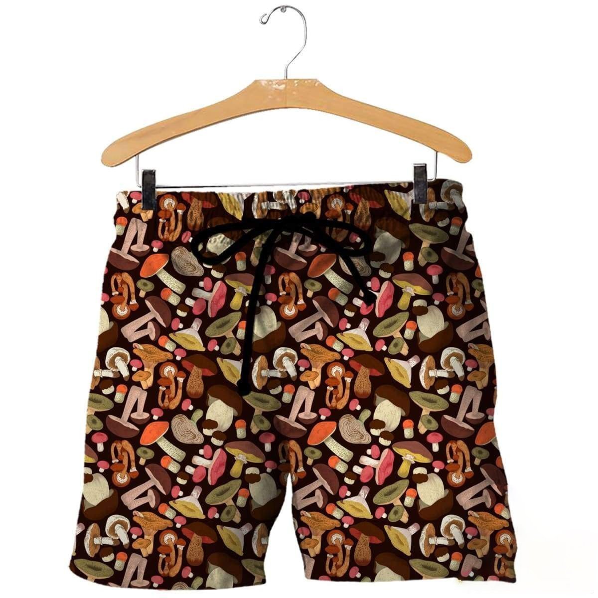 EDIBLE MUSHROOMS 3D ALL OVER PRINTED SHIRTS-Apparel-NTH-Shorts-S-Vibe Cosy™
