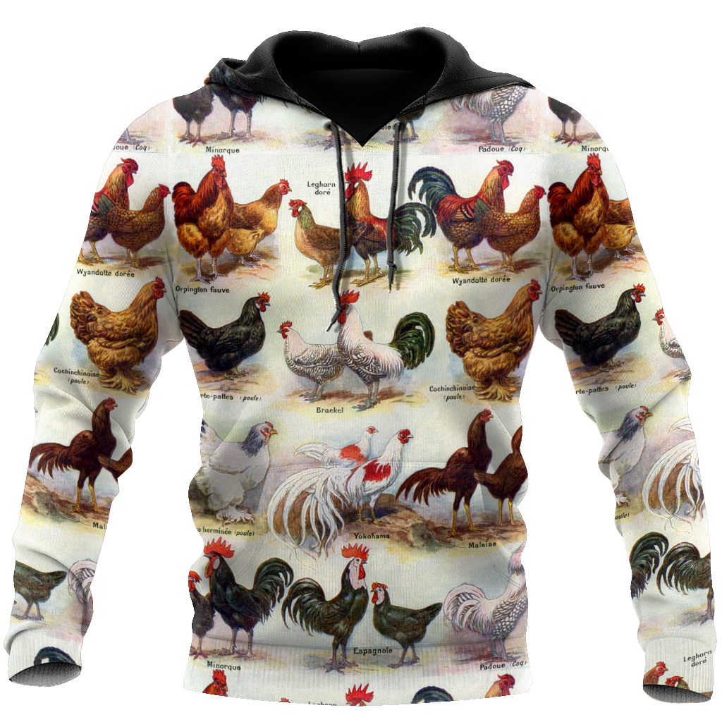 Premium Rooster 3D All Over Printed Unisex Shirts