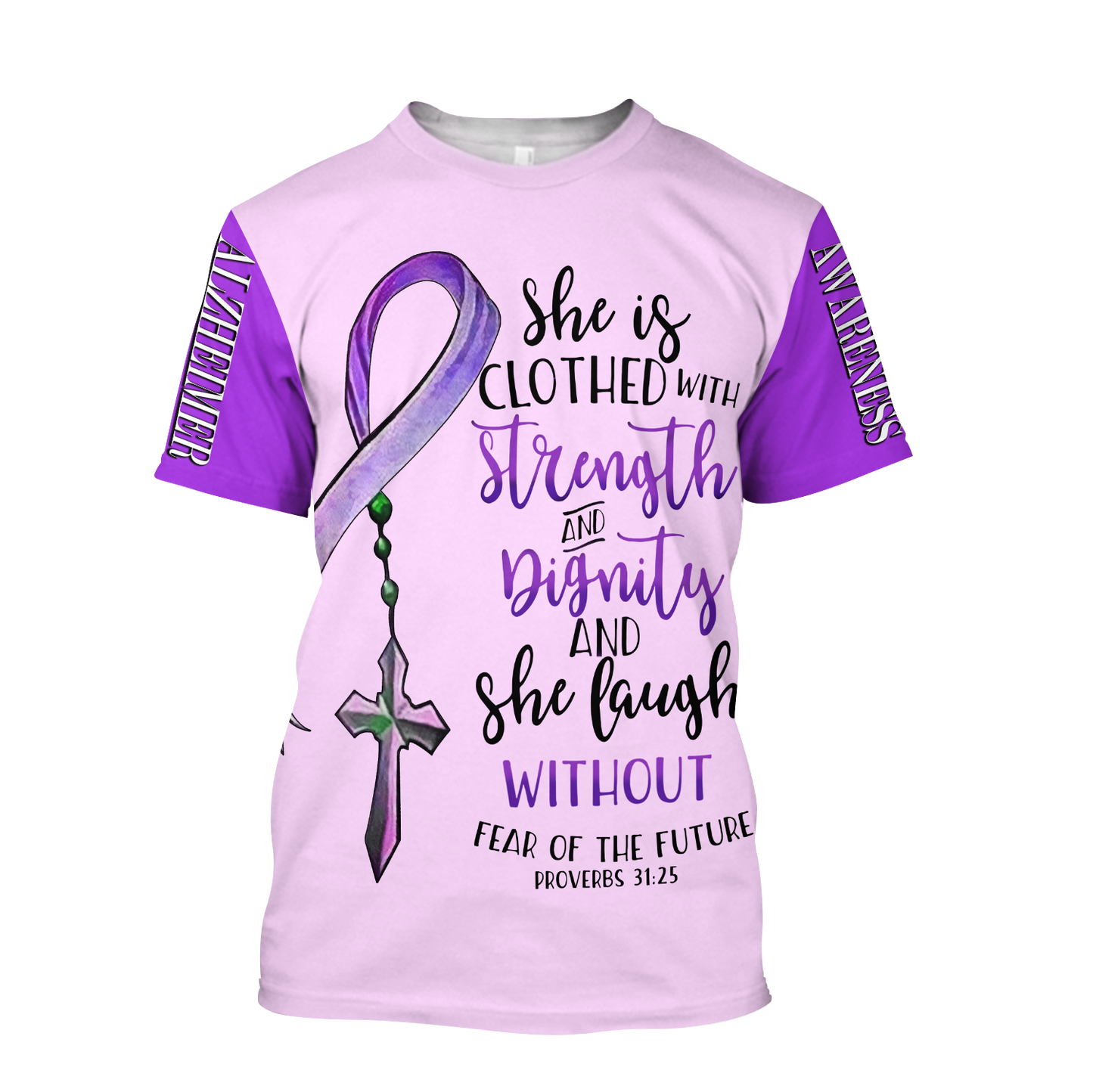 Alzheimer awareness Bible Verse 3D All Over Printed Shirts For Men and Women HHT04082002