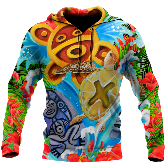 Puerto Rico Summer Sol Taino Shirt QB06232001-Apparel-TQH-Hoodie-S-Vibe Cosy™