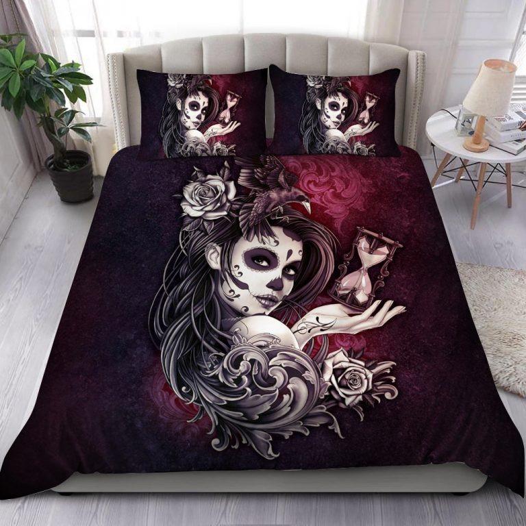 Sugar Skull Bedding Set TA0706205-Quilt-TA-Twin-Vibe Cosy™