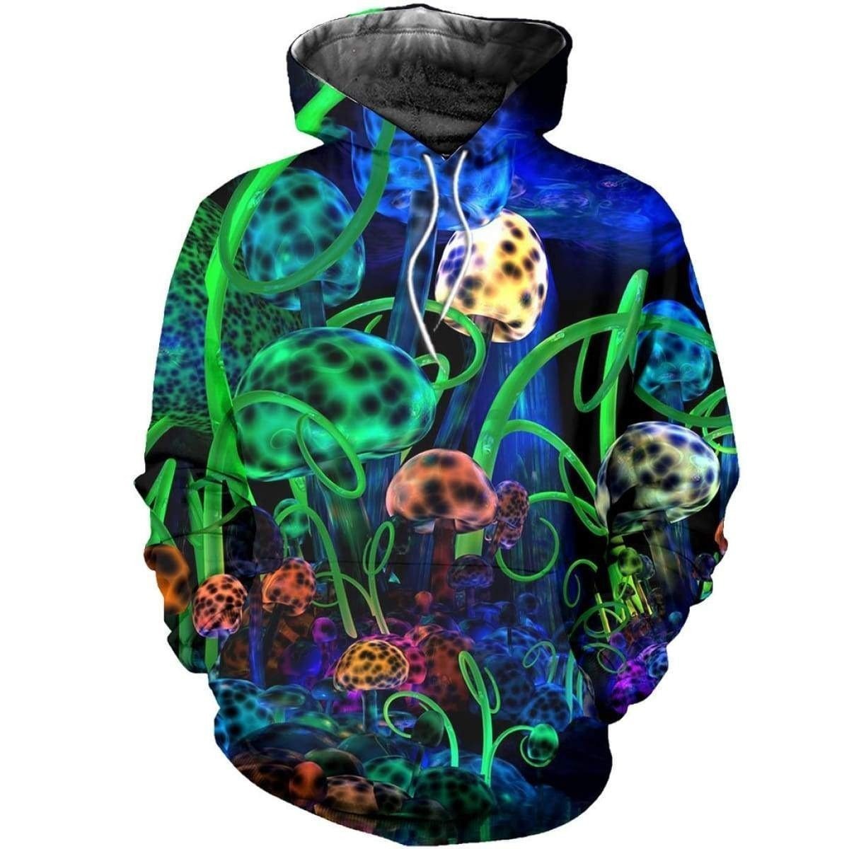 3D ALL OVER PRINTED MUSHROOM TRIPPY SHIRTS-Apparel-NTH-Hoodie-S-Vibe Cosy™