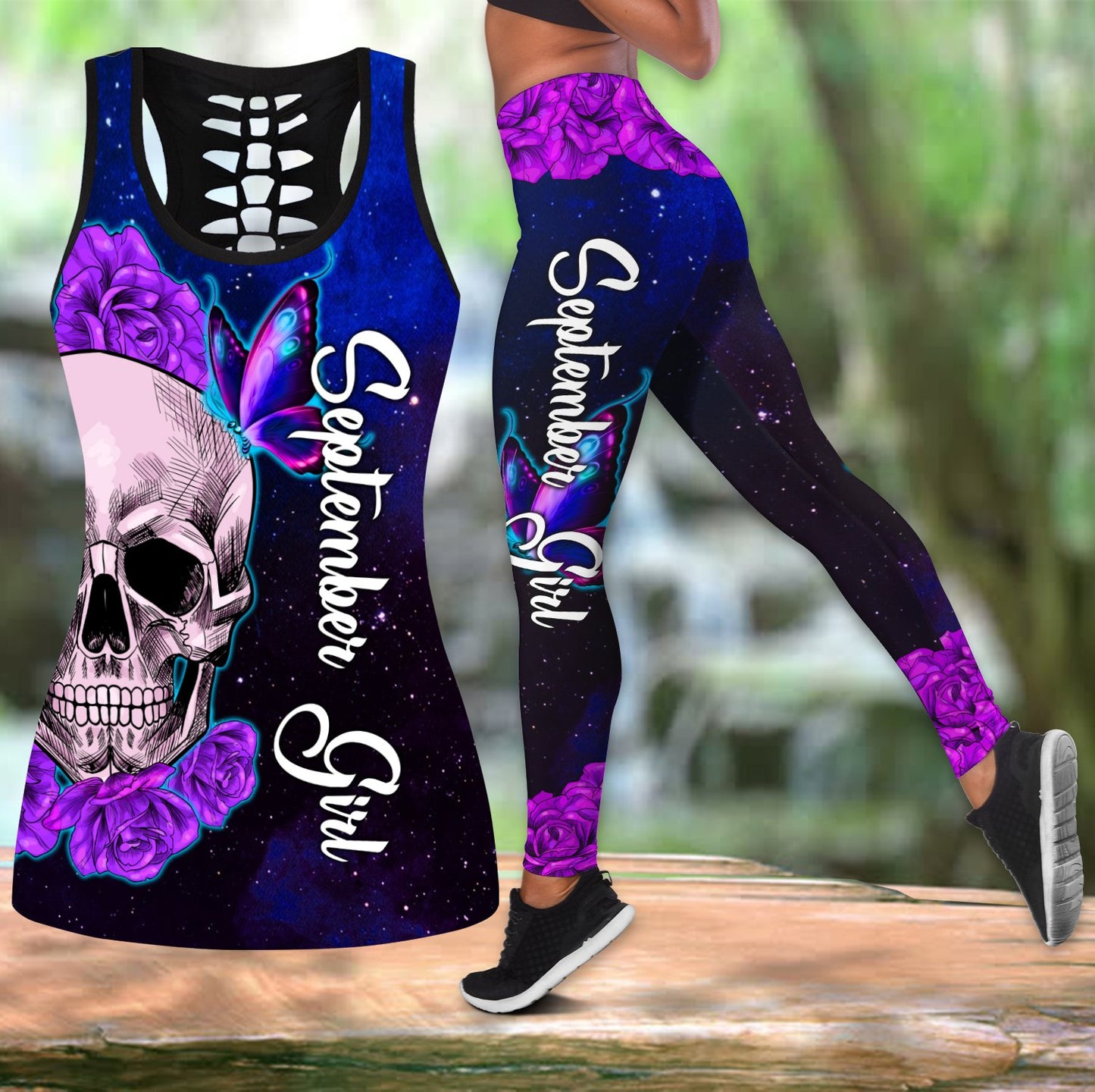 September Girl-Skull Combo Tank Top + Legging DQB08152001
