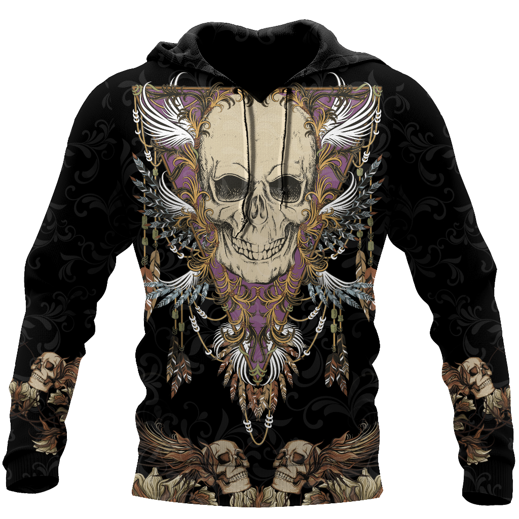 Love Skull 3D all over printed for man and women QB06102003-Apparel-PL8386-Hoodie-S-Vibe Cosy™