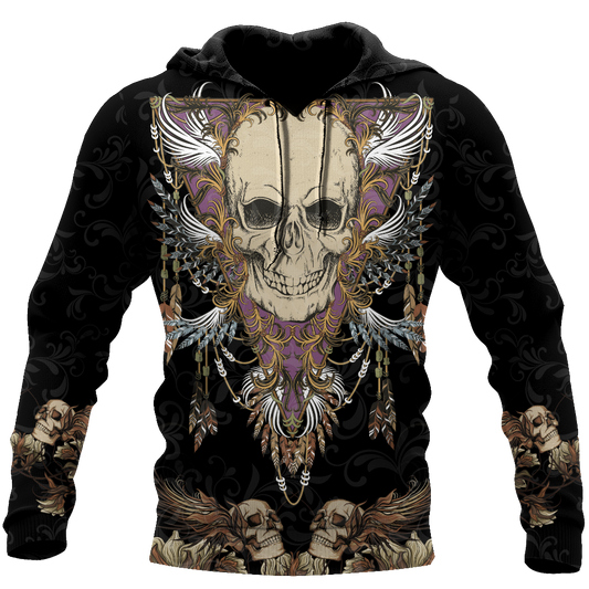 Love Skull 3D all over printed for man and women QB06102003-Apparel-PL8386-Hoodie-S-Vibe Cosy™