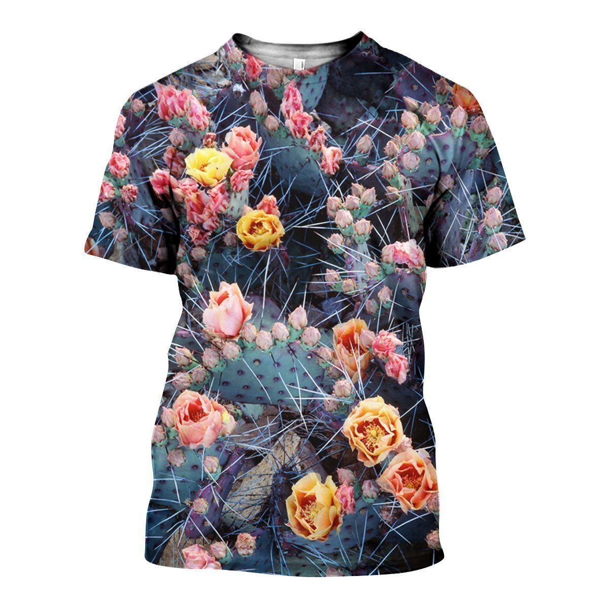 3D All Over Printed Violet Cactus flower pot Shirts-Apparel-NTH-T-Shirt-S-Vibe Cosy™