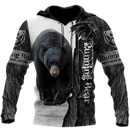 All Over Printed Bear Hoodie MEI09282001-MEI