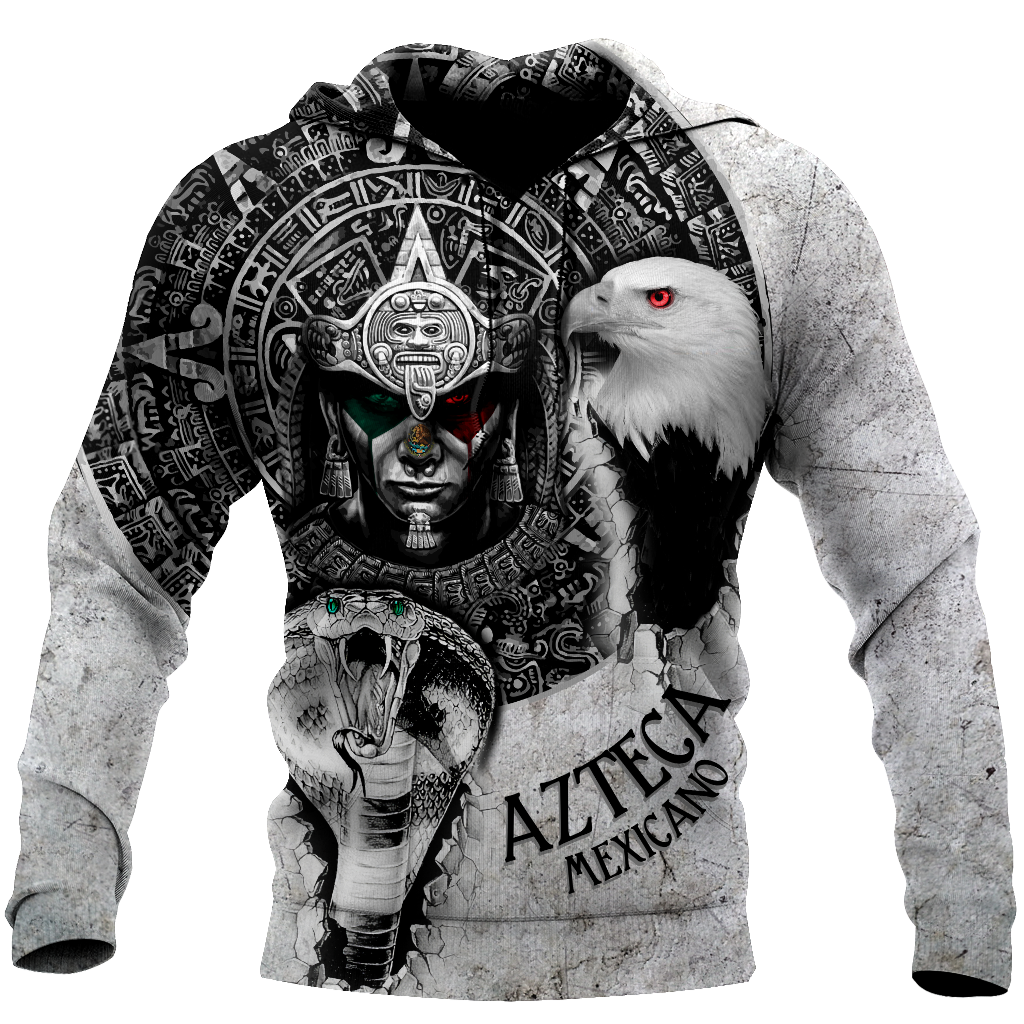 Mexican Aztec Warrior 3D All Over Printed Hoodie Shirt by SUN QB06302006-Apparel-SUN-Hoodie-S-Vibe Cosy™