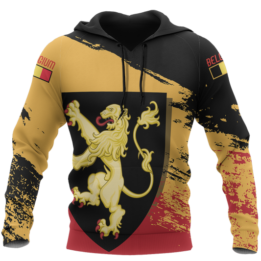 Belgium - Leo Belgicus Special Pullover Hoodie A0-Apparel-HD09-Hoodie-S-Vibe Cosy™