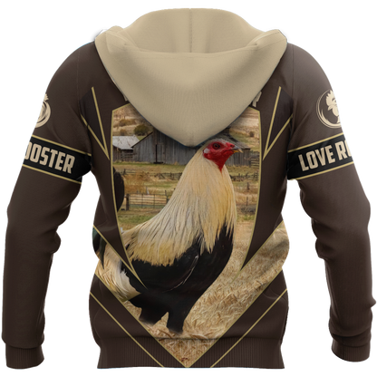 Premium Rooster 3D All Over Printed Unisex Shirts