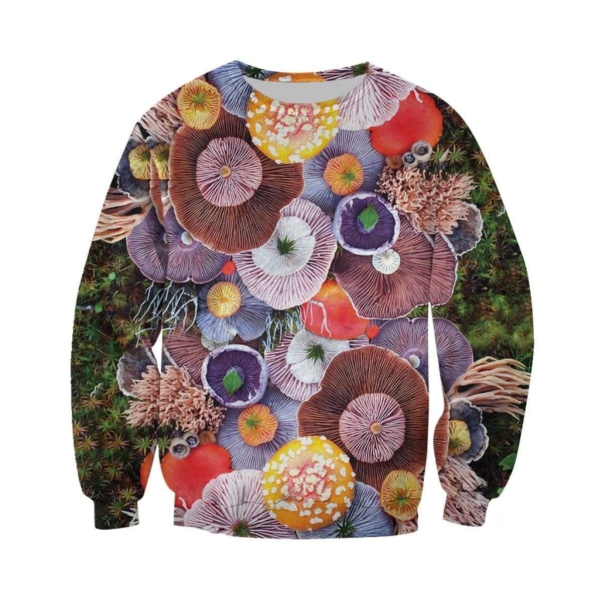 3D ALL OVER PRINTED MUSHROOM SHIRTS-Apparel-NTH-Sweatshirt-S-Vibe Cosy™