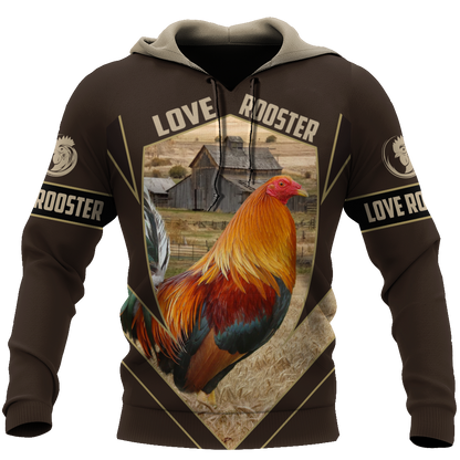 Premium Rooster 3D All Over Printed Unisex Shirts DA8112004