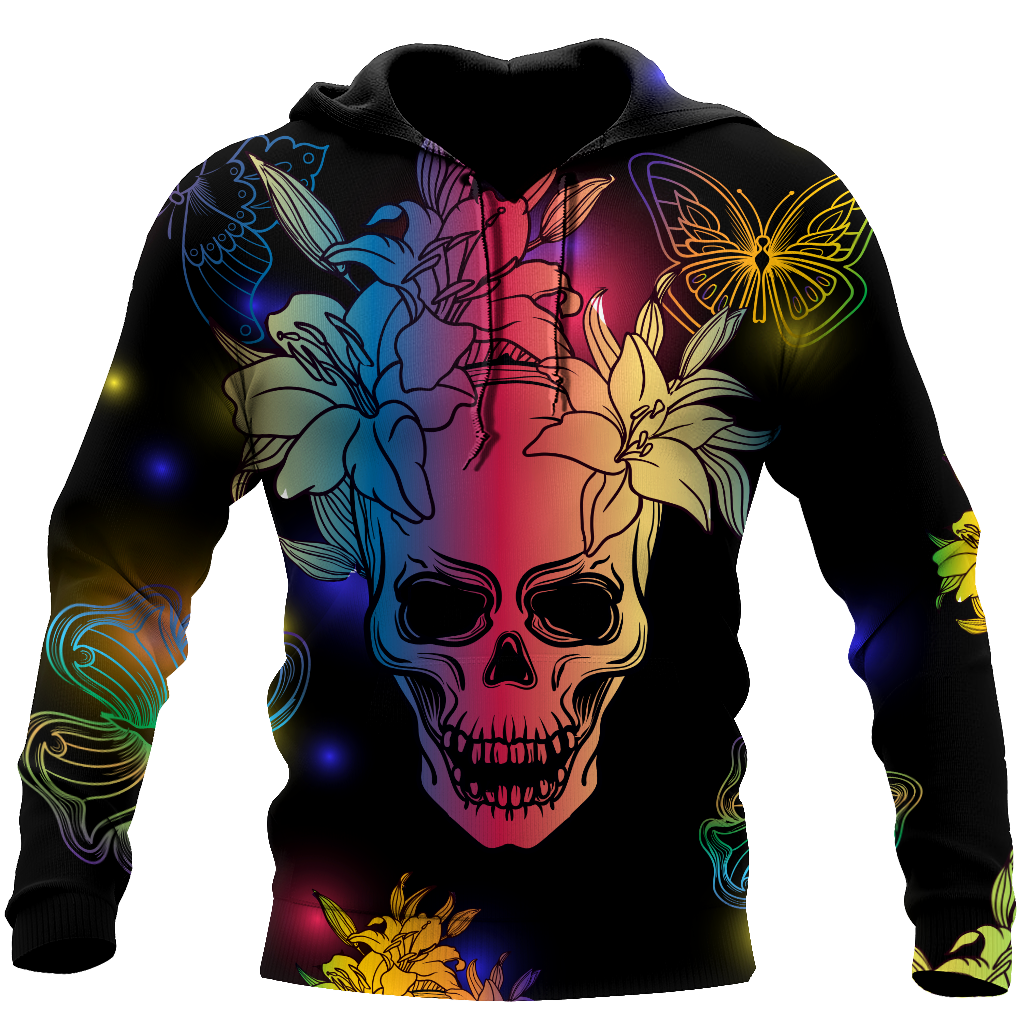 Love Skull 3D all over printed for man and women-Apparel-PL8386-Hoodie-S-Vibe Cosy™
