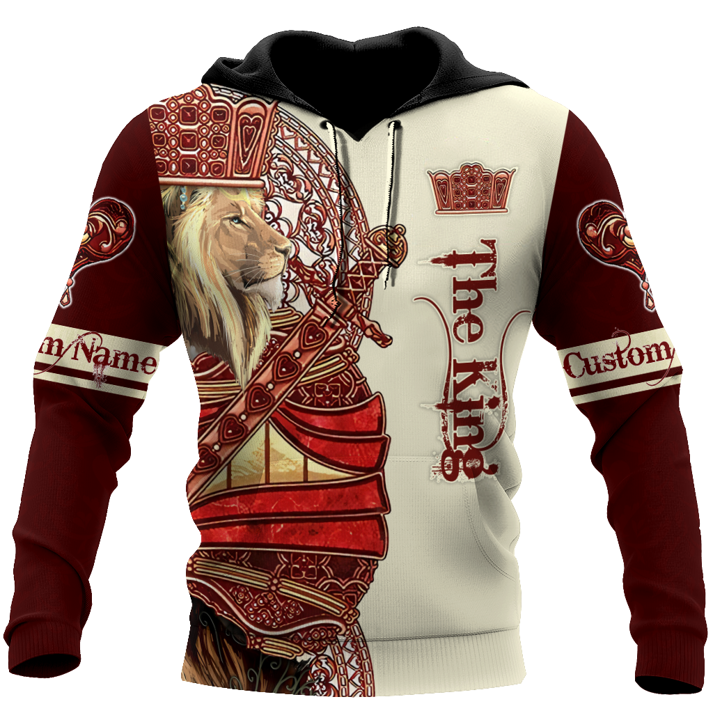 Custom Name King Lion 3D All Over Printed Unisex Shirts