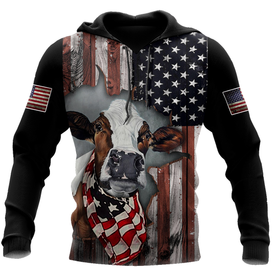 Cow 3d hoodie shirt for men and women TNA10262002