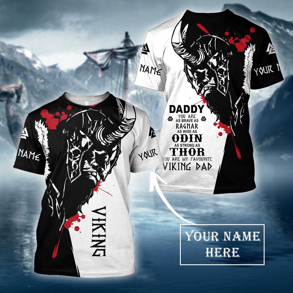 Vikings Dad 3D All Over Printed Shirts For Men and Women-Apparel-HP Arts-T-Shirt-S-Vibe Cosy™