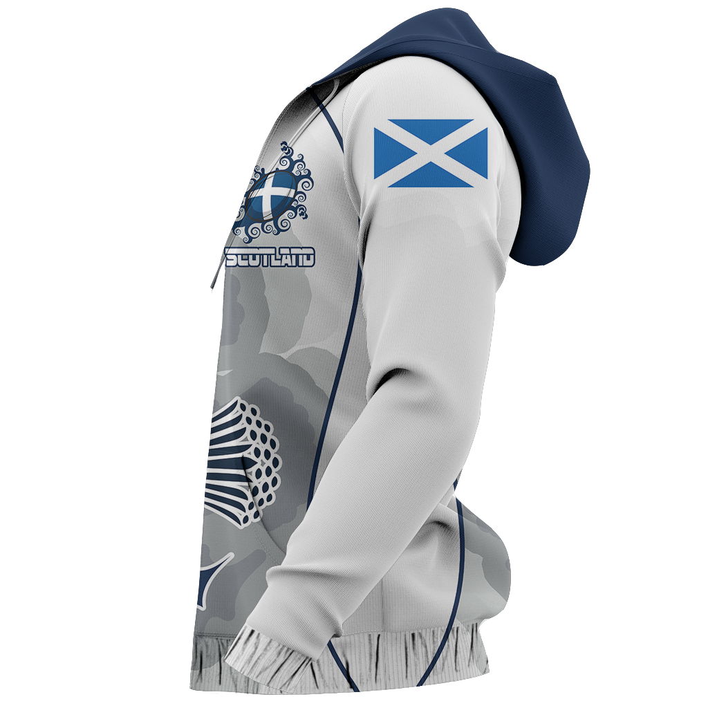 Scottish Thistle Pullover Hoodie Rugby Style NNK 1525-Apparel-PL8386-Hoodie-S-Vibe Cosy™