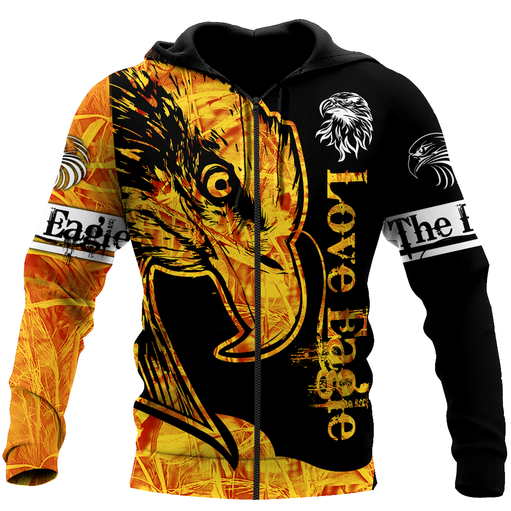 Eagle 3D All Over Printed Shirts For Men & Women-Apparel-TA-Zipped Hoodie-S-Vibe Cosy™