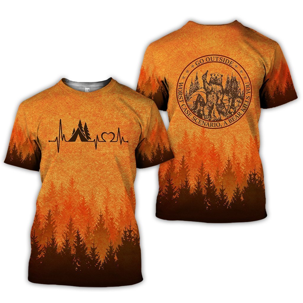Campfire Beer Camping 3D All Over Printed Clothes CP11-Apparel-NNK-T-Shirt-S-Vibe Cosy™
