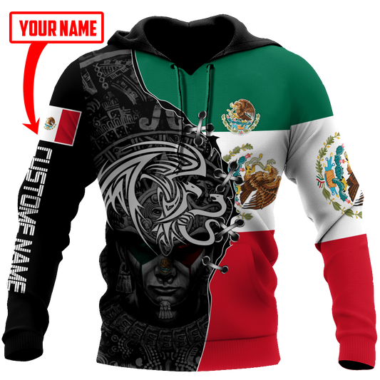 Custom Name Mexican Aztec 3D All Over Printed Shirts For Men and Women DQB06272005S