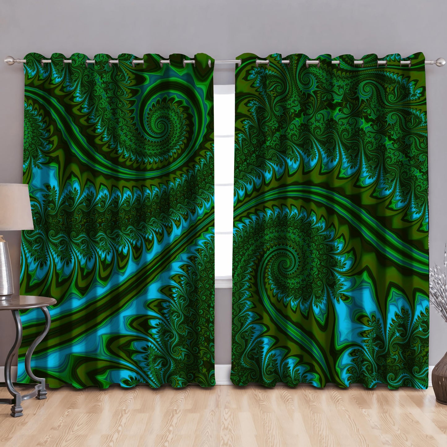 Premium Koru Fern Window Curtains