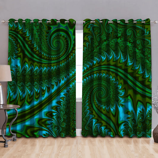 Premium Koru Fern Window Curtains