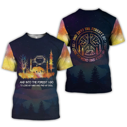 Camping Night 3D All Over Printed Clothes CP5-Apparel-NNK-T-Shirt-S-Vibe Cosy™