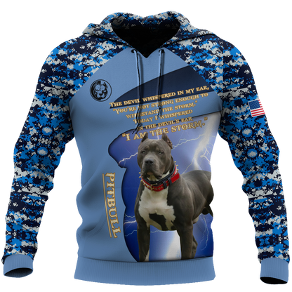 Pitbull 3d hoodie shirt for men and women DA30102001