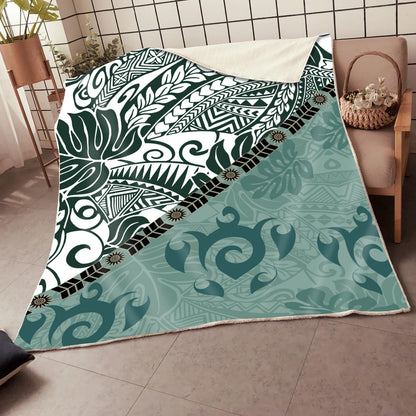 Premium Leaves And Turtles Blanket