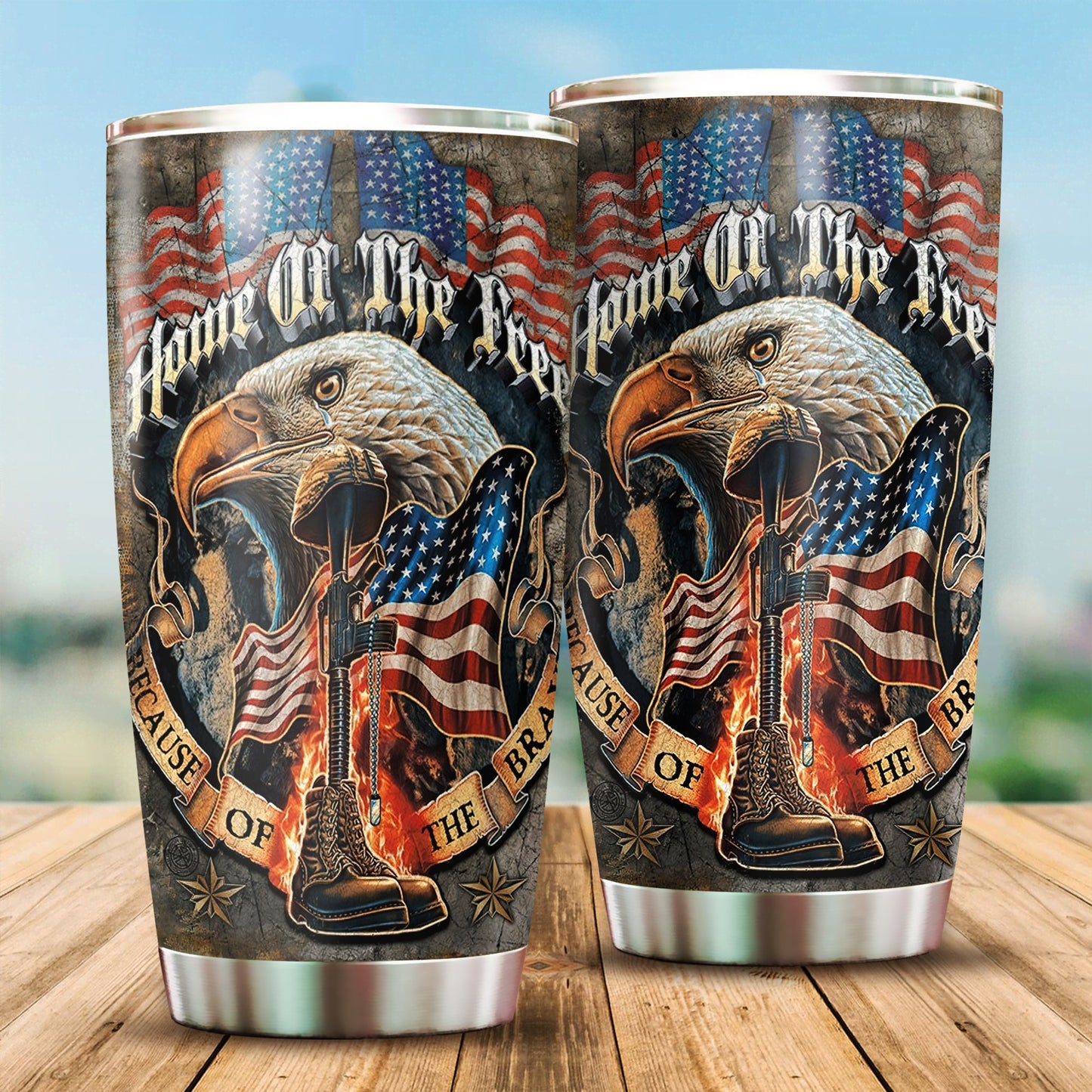 Customize Name United States Army Tumbler
