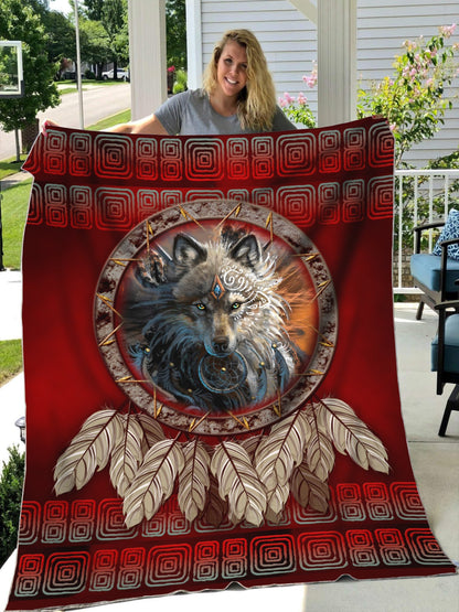 Wolf 3D All Over Printed Blanket
