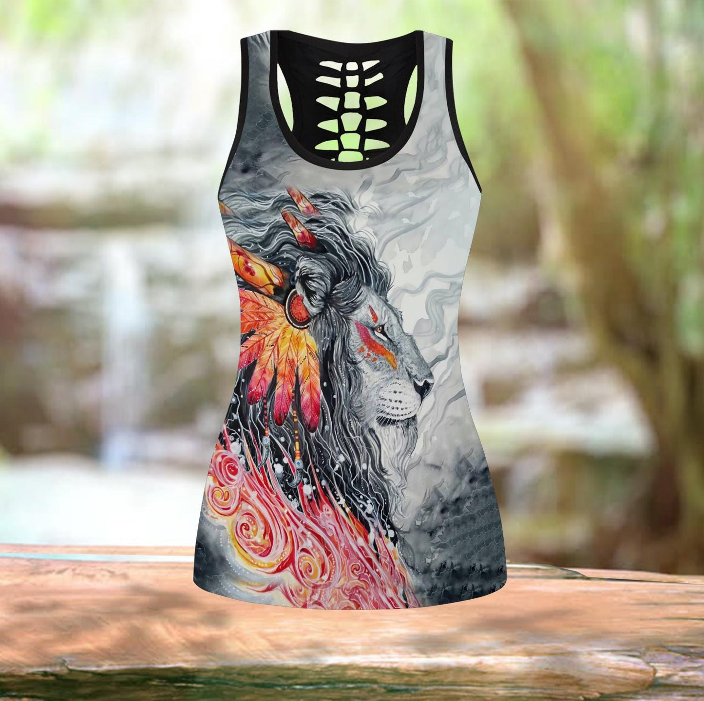 Lion Native Legging + Hollow tank combo for Women