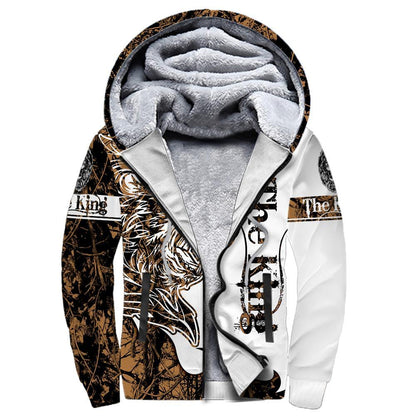 The King Lion Tattoo Over Printed Hoodie TP