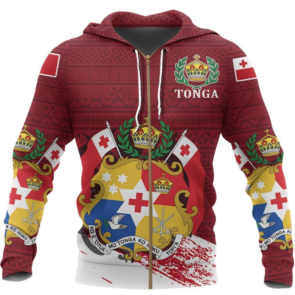 Puleʻanga Fakatuʻi ʻo Tonga Special Hoodie A7-Apparel-Phaethon-Zipped Hoodie-S-Vibe Cosy™